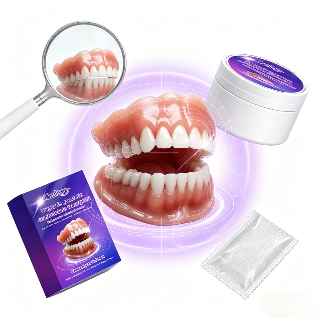 Snap-On Silicone Denture Kit for Instant Natural Smile