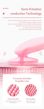 Electric Silicone Facial Cleansing Brush for Deep Pore Exfoliation