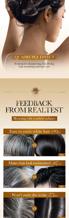 Argan Oil Hair Color Shampoo 4 in 1 Plant Extract Unisex Coloring