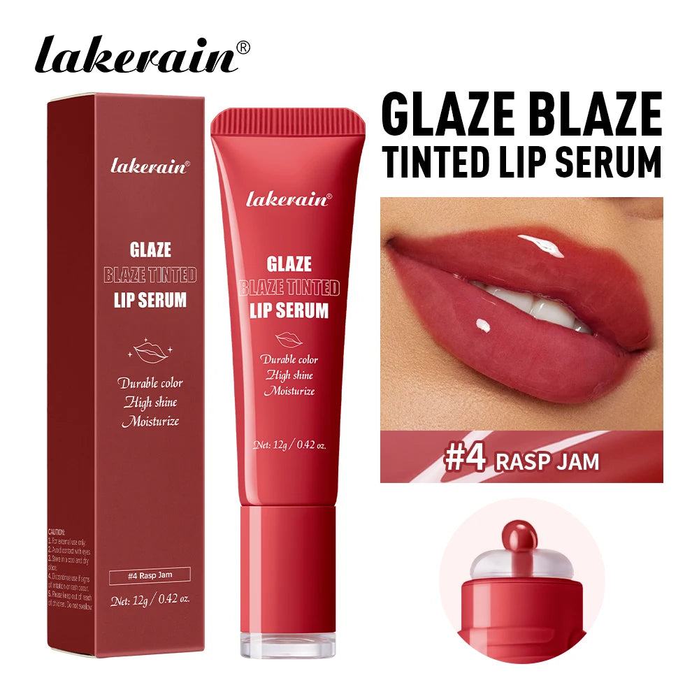 Hydrating Tinted Lip Gloss Serum for Shiny Plump Lips