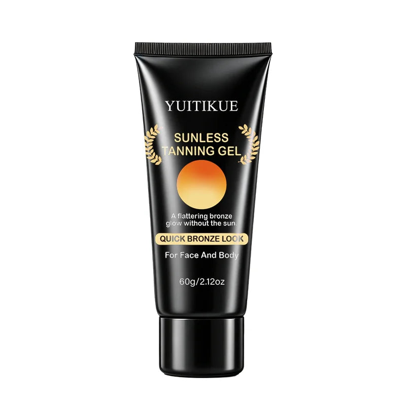 YUITIKUE Sunless Tanning Gel Quick Bronze Self Tanner for Face and Body