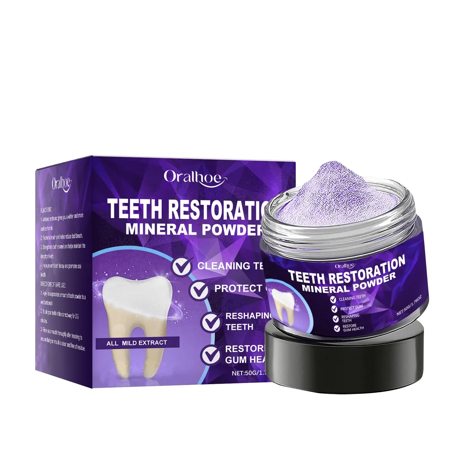 Teeth Whitening and Plaque Removal Cleaning Powder - 15