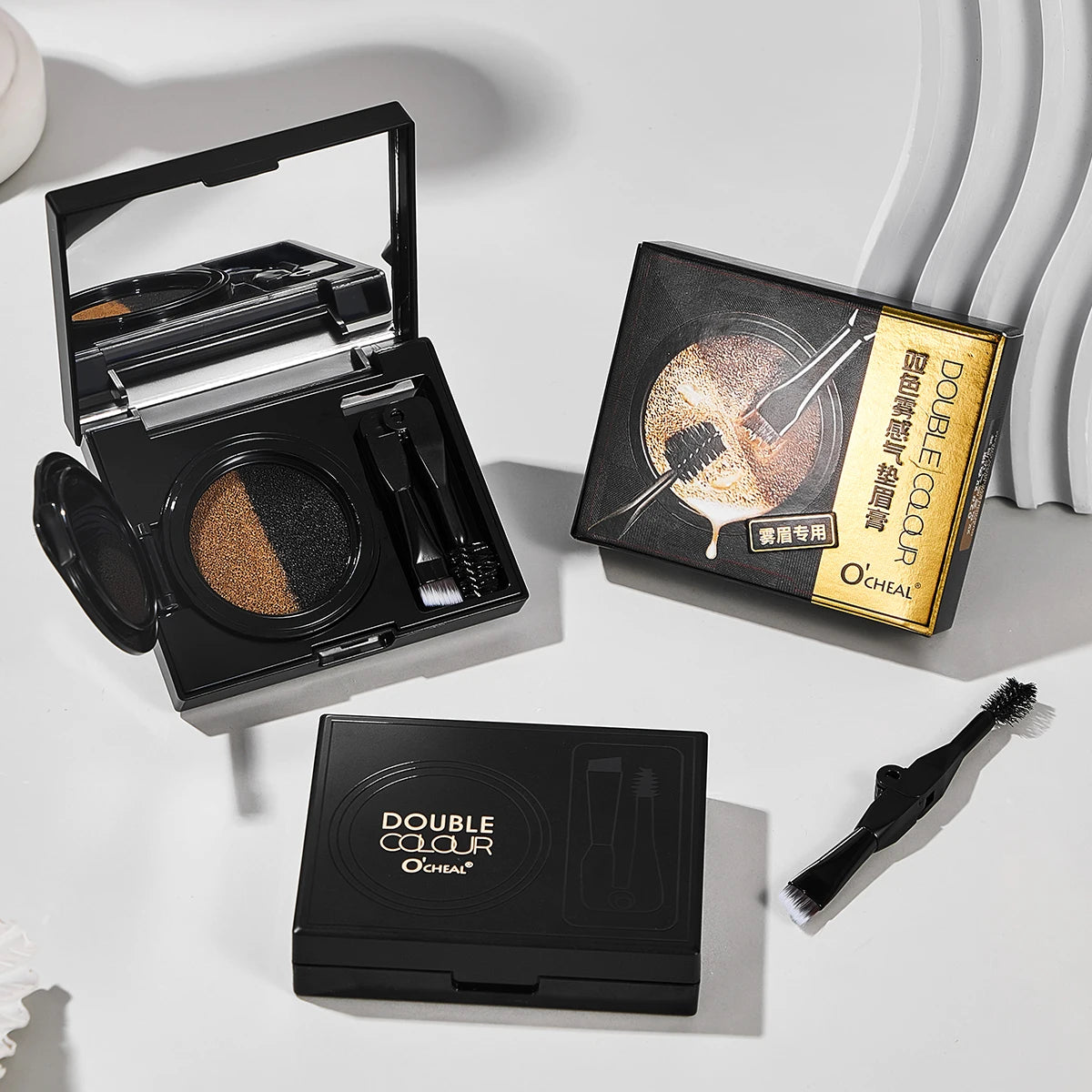 Two Tone Matte Eyebrow Cream Long Lasting Waterproof Brow Makeup - 5