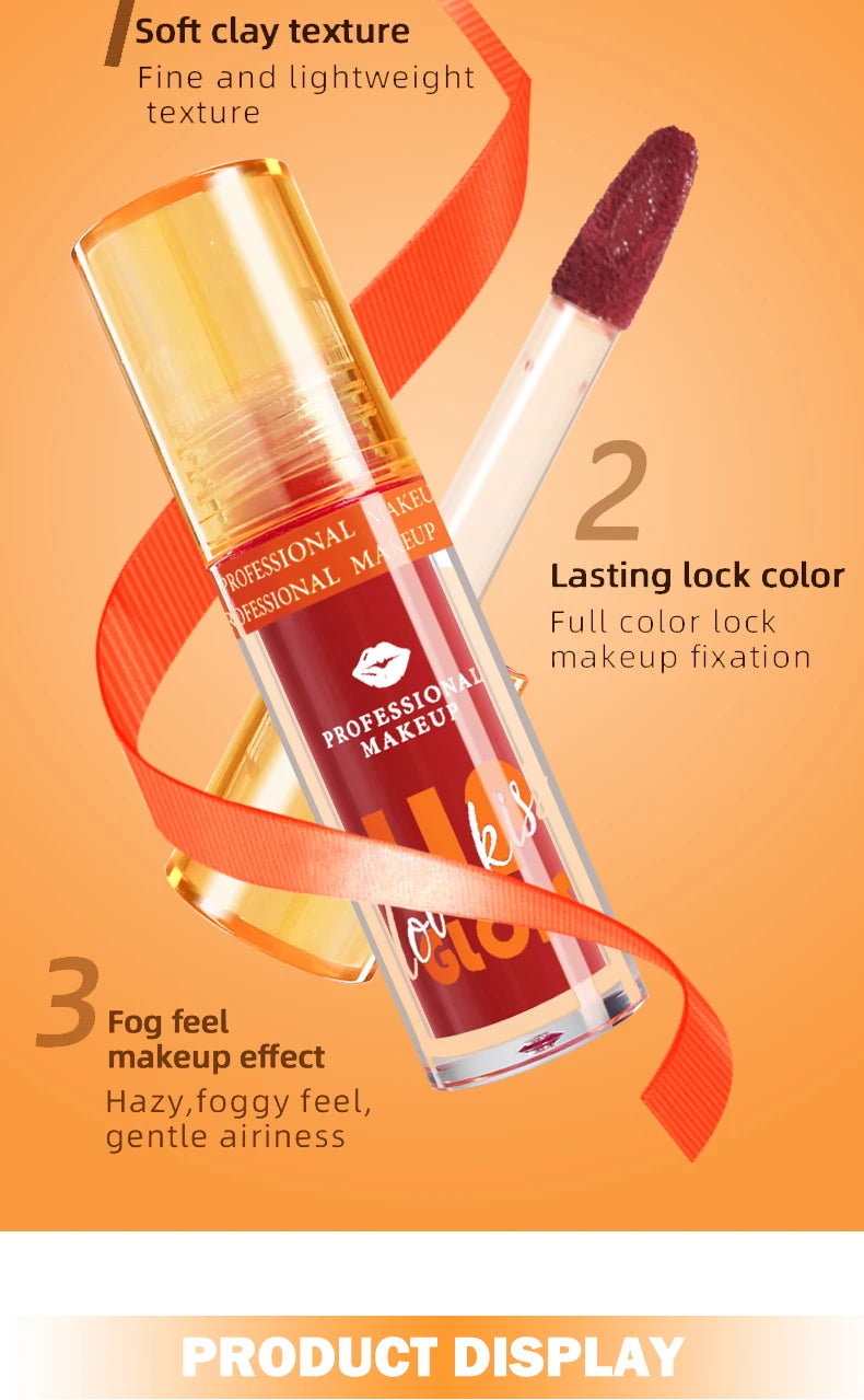 Matte Lip Gloss Waterproof Long Lasting Liquid Lipstick Berry Shades - 18