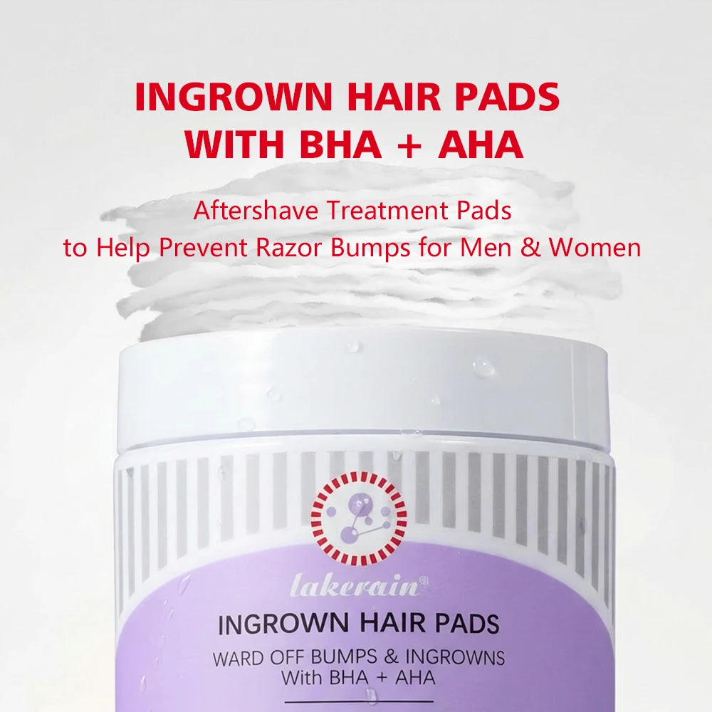 Ingrown Hair Treatment Pads for Razor Bumps and Shaving Irritation