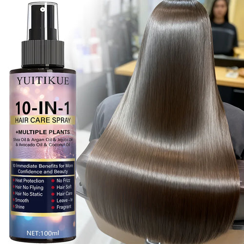 10 in 1 Hair Treatment Spray Heat Protection and Shine 100ml