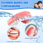 Full Mouth Cosmetic Denture Smile Set with Storage Case