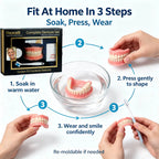 Comfort Fit Silicone Denture Set for Natural Smile