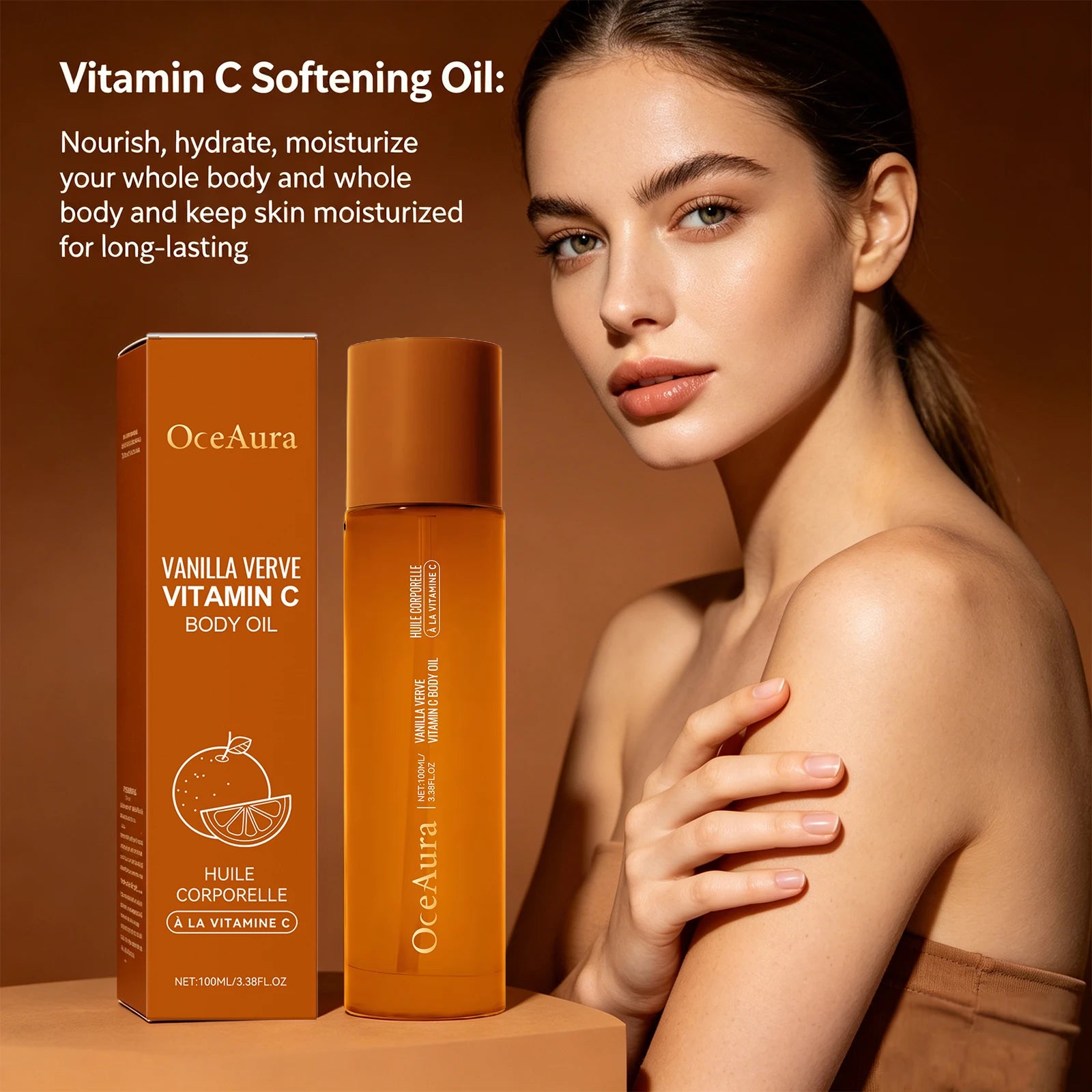 Vitamin C Brightening Body Oil for Hydrated Skin - 5