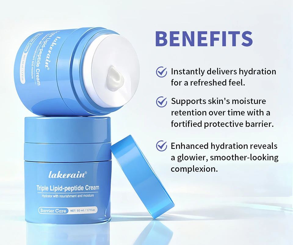 Triple Lipid Peptide Moisturizing Face Cream for Dry Sensitive Skin - 10