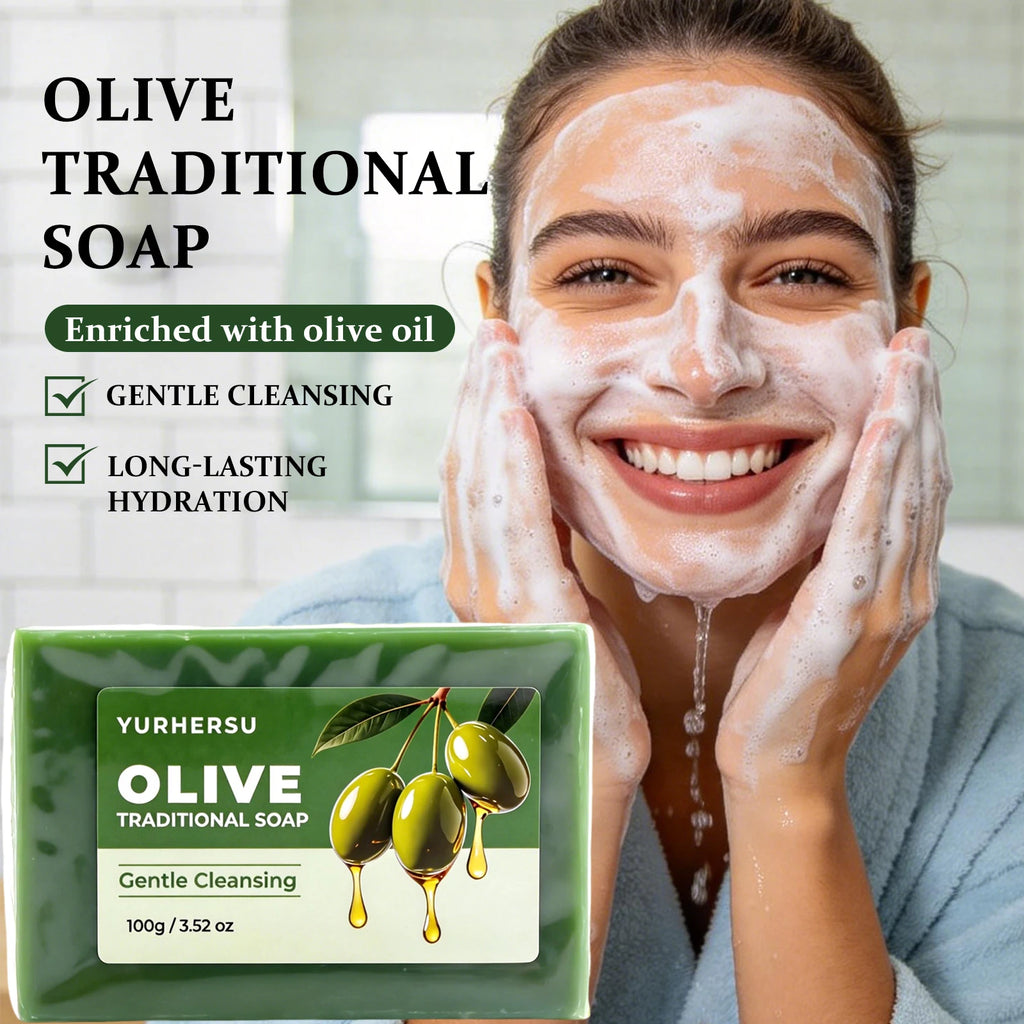 Handmade Olive Oil Soap Moisturizing Bar for Face Body and Hair