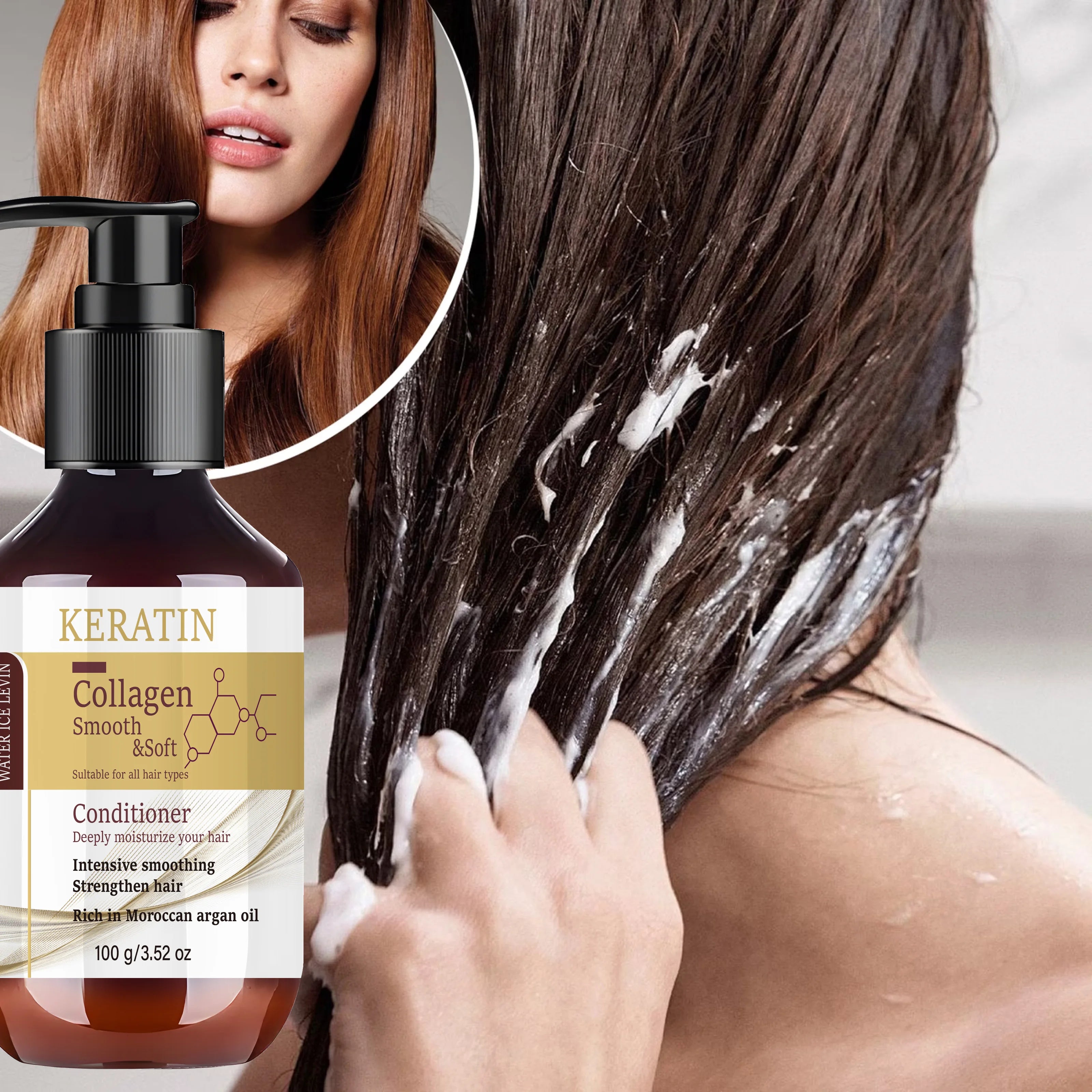 Keratin Collagen Hair Conditioner with Rosemary and Argan Oil 100g - 1