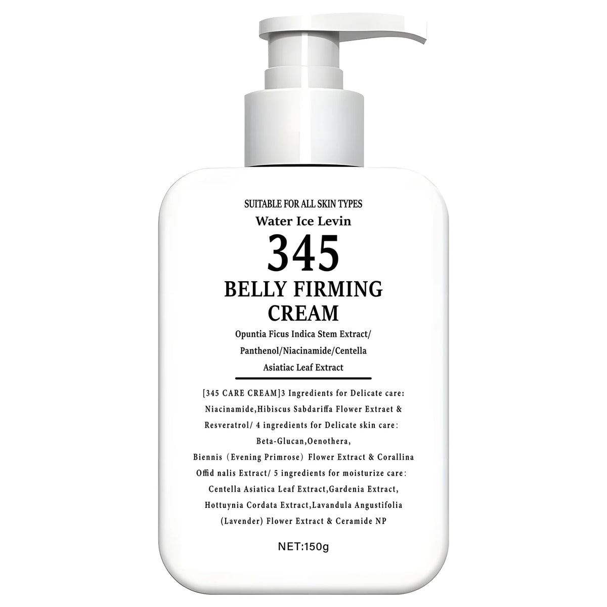 345 Belly Firming Cream Moisturizing Body Lotion with Niacinamide