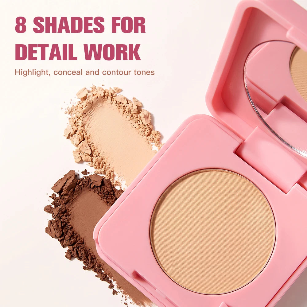 Matte Finish Oil-Control Pressed Powder with Mirror - 14