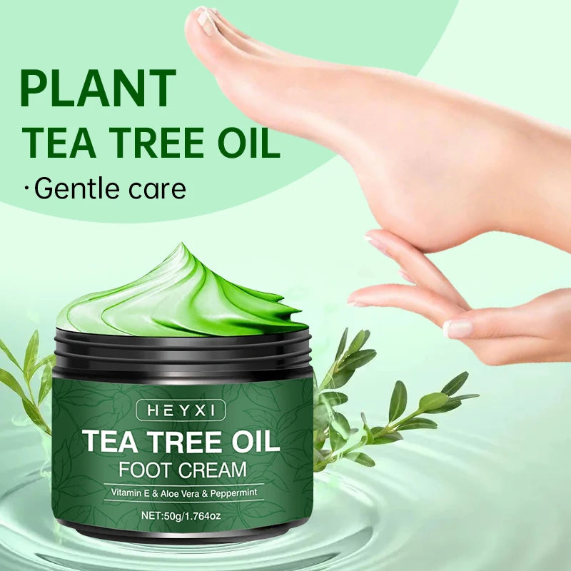 Heyxi Tea Tree Oil Foot Cream Deep Moisturizing Heel Repair - 2