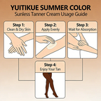 YUITIKUE Natural Self Tanner Foam Sunless Bronzer Body Tanning Cream