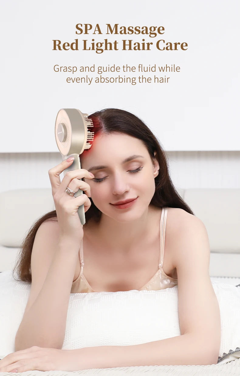Electric Scalp Massager and Hair Growth Serum Applicator