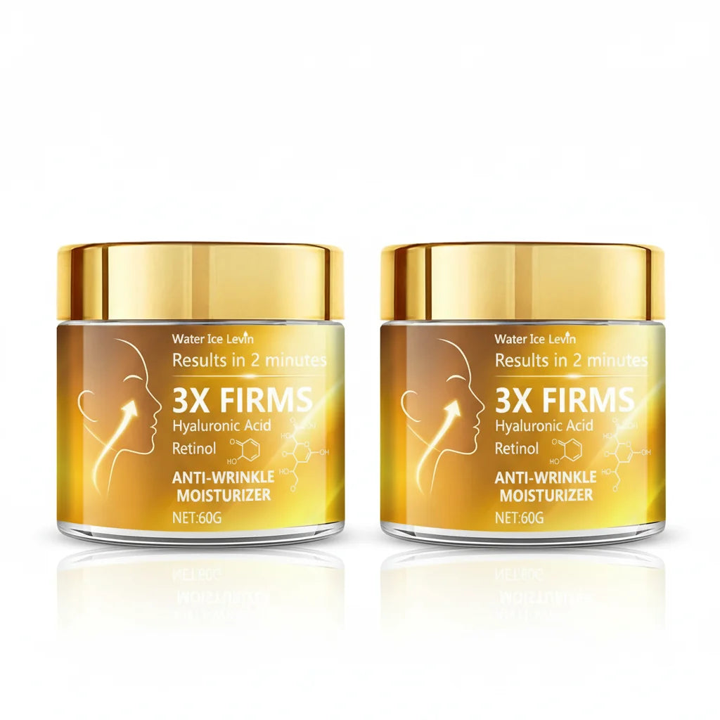 3X Anti Wrinkle Face Cream Retinol Hyaluronic Acid Firming Moisturizer