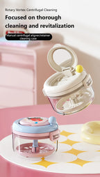 Portable Denture Cleaning Case with Rotary Brush