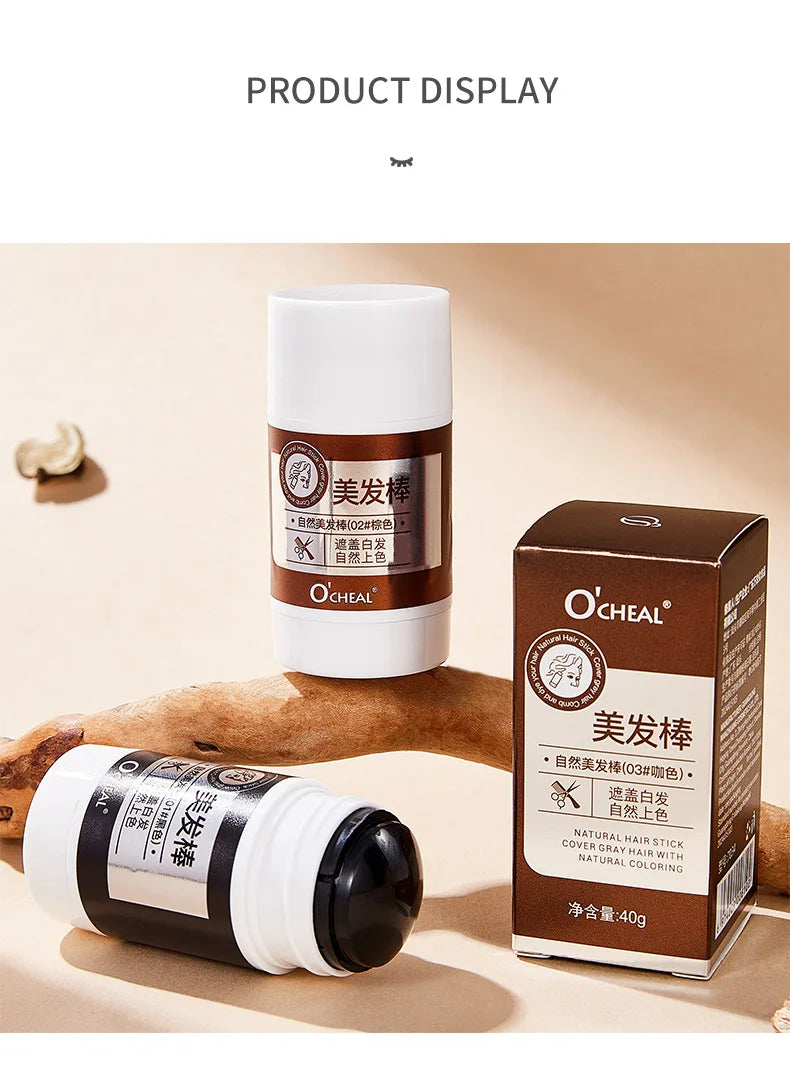 O'CHEAL Waterproof Hair Dye Stick for Gray Hair Coverage - 19