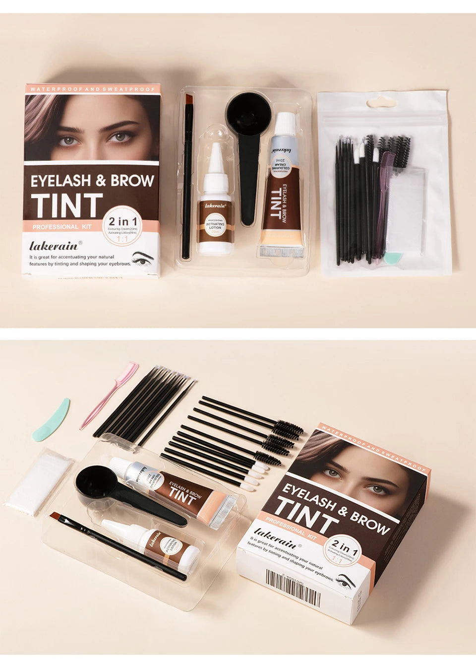 Professional Eyelash and Eyebrow Tinting Kit - 18