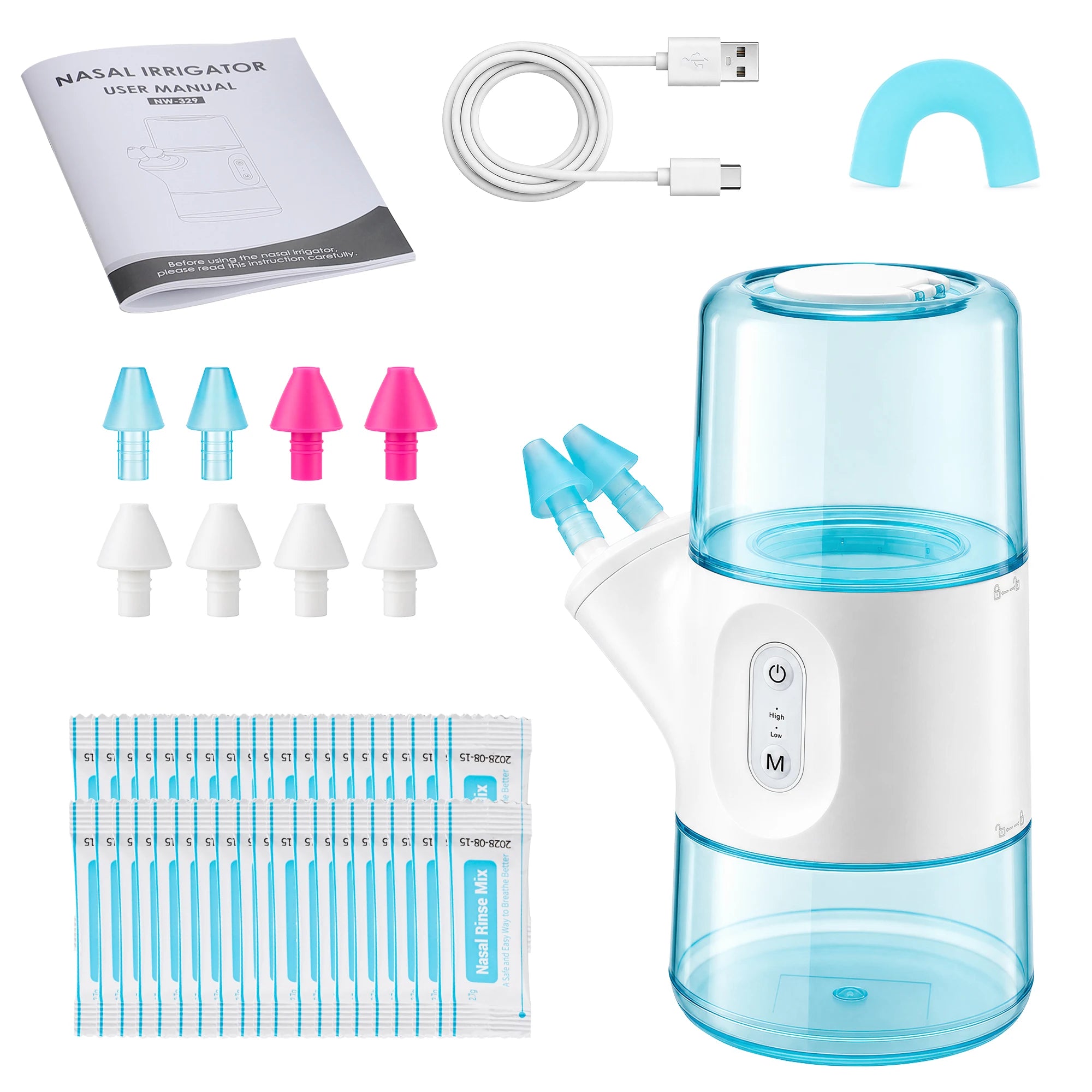 Electric Nasal Irrigator for Sinus Relief and Nasal Congestion - 13