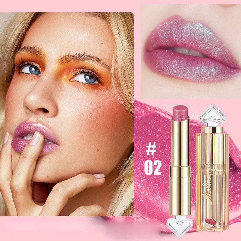 Shiny Lipstick Waterproof Long Lasting Glitter Lip Gloss