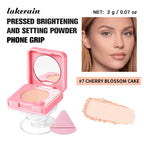 2-in-1 Matte Pressed Powder and Phone Grip with Mirror
