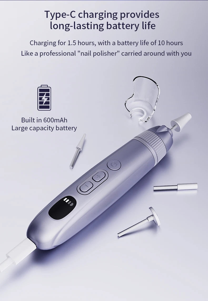 Electric Cordless Nail Drill and Manicure Pedicure Kit