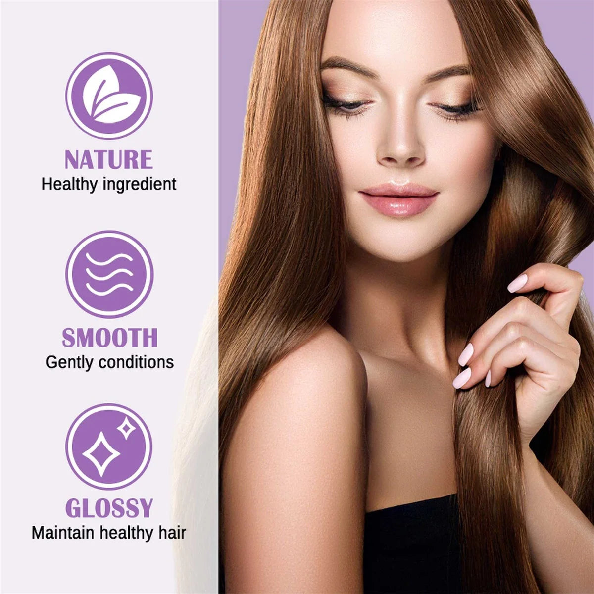 Goiple Lavender Curl Hair Care Set Leave In Conditioner Heat Protectant - 19