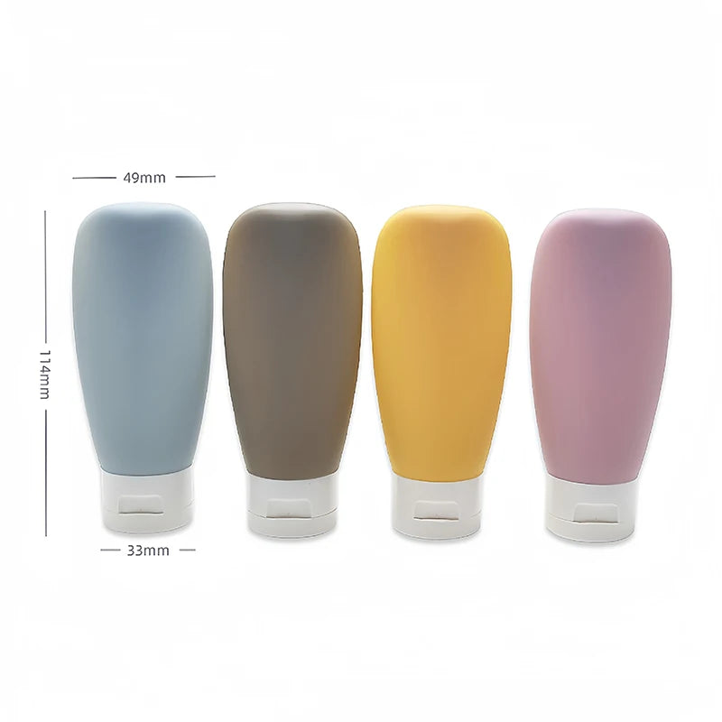Leak-Proof Silicone Travel Bottles for Toiletries