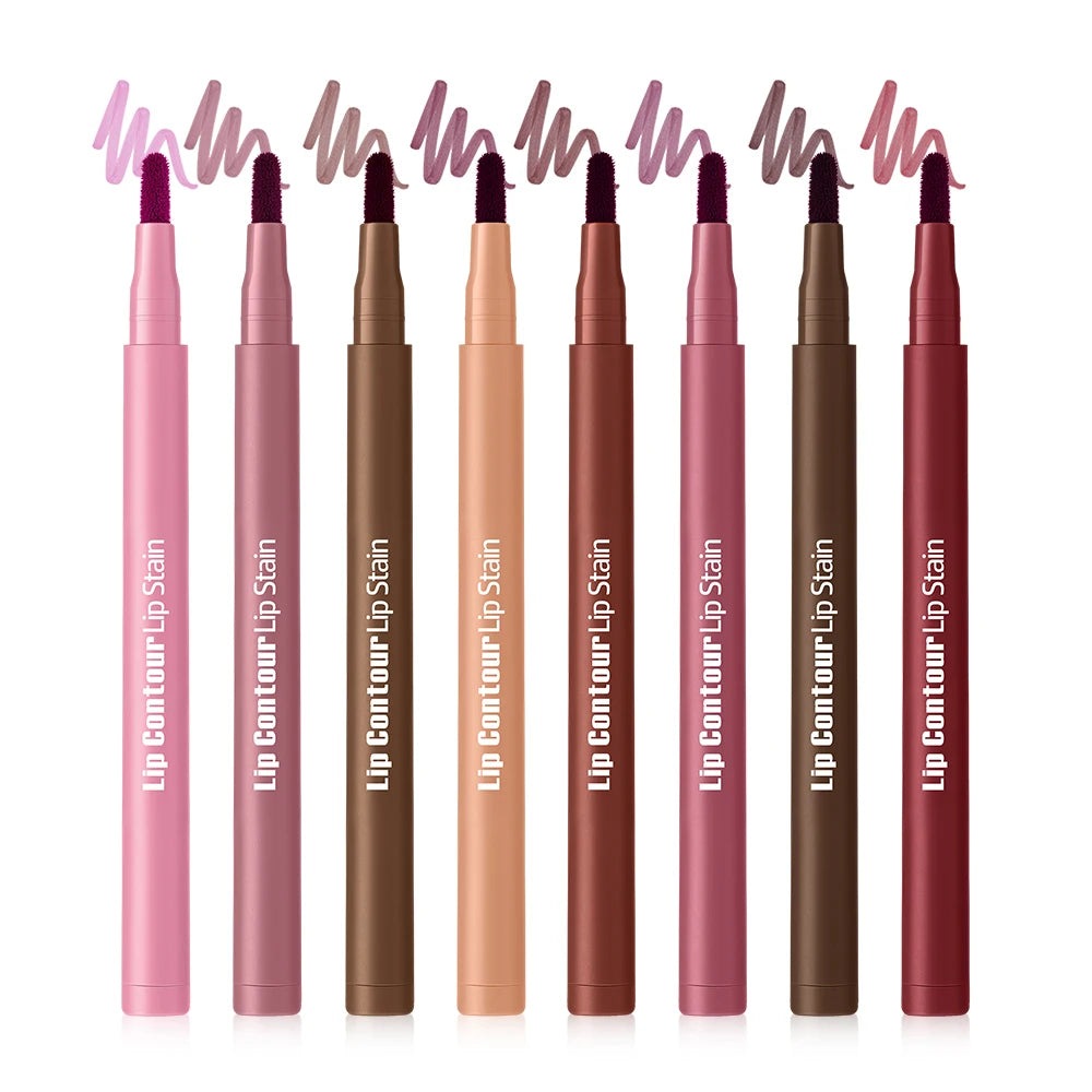 Long-Lasting Waterproof Ballpoint Felt Tip Lip Liner - 48