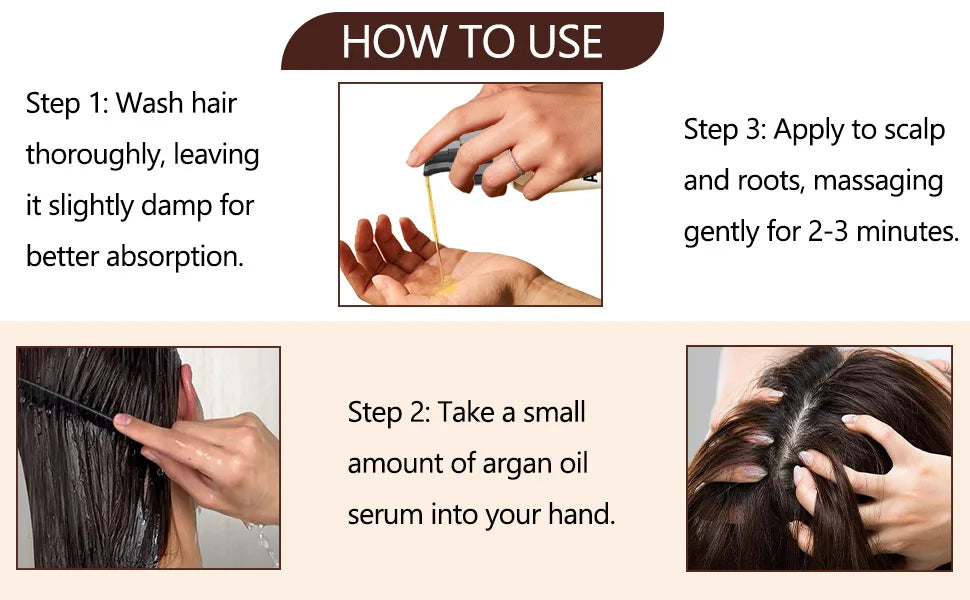 100ml Argan Oil Hair Serum Repair Treatment for All Hair Types - 13