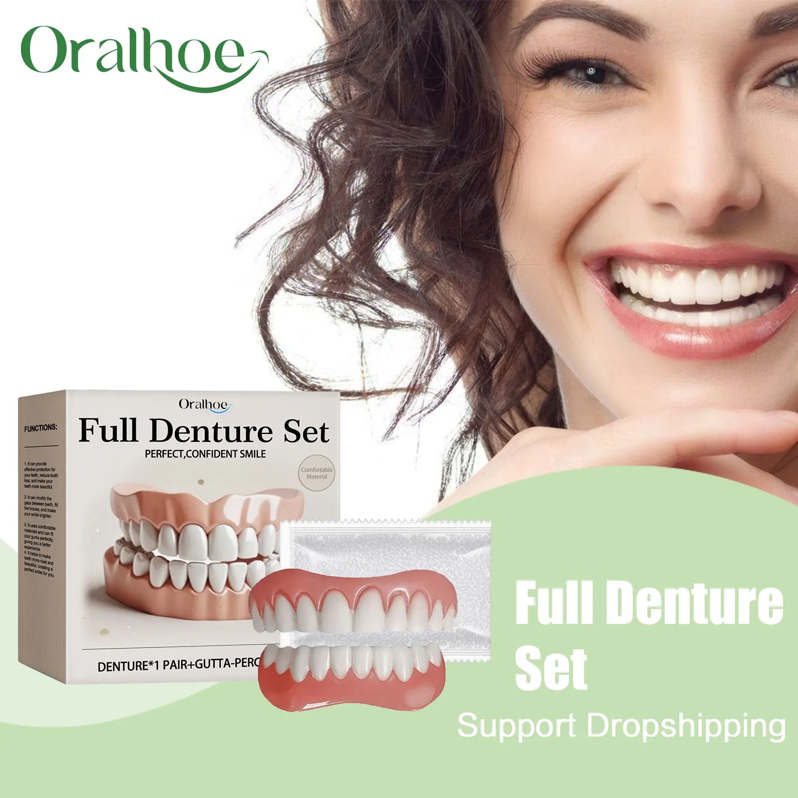 Temporary Silicone Denture Set for Smile Restoration - 1