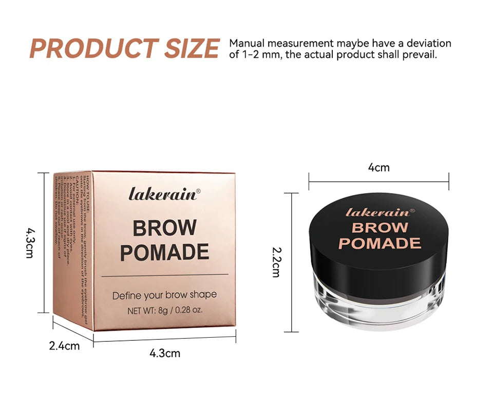 Long-Lasting Waterproof Eyebrow Pomade for Natural Definition