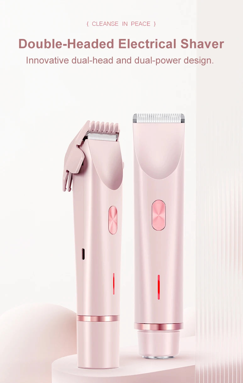 Electric Waterproof Shaver for Women Bikini and Body Hair Removal