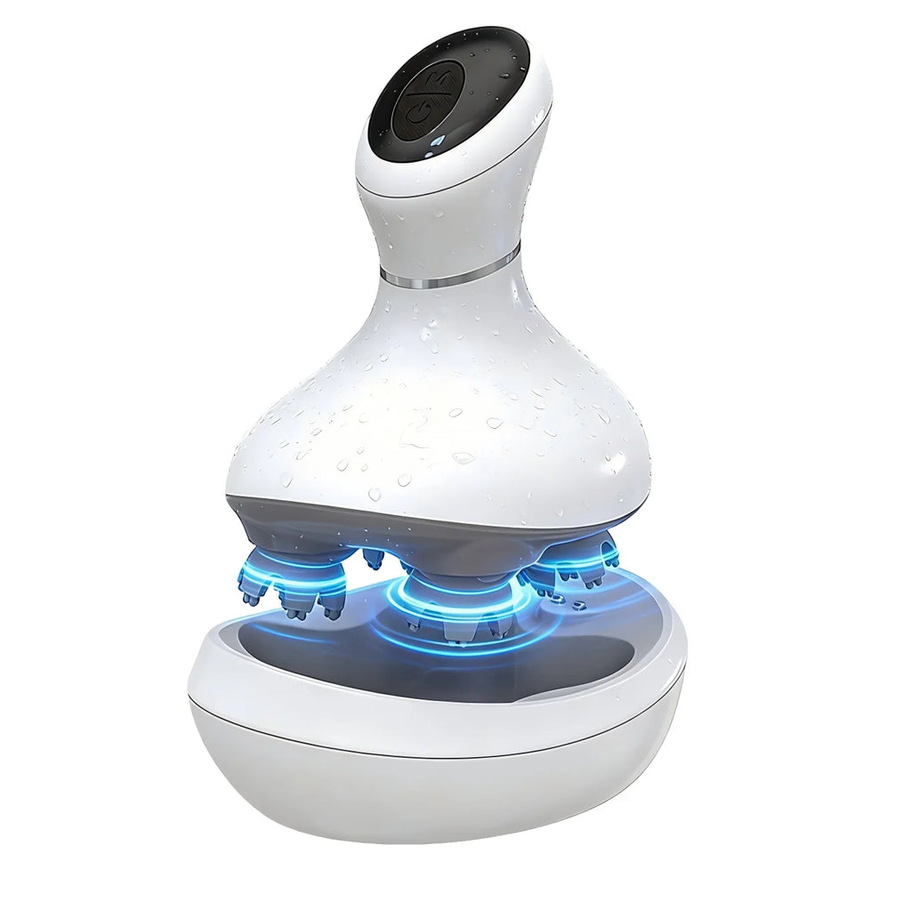 Electric Waterproof Scalp Massager for Stress Relief