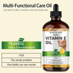 Natural Vitamin E Oil Moisturizing Skin Care Serum for Face and Body