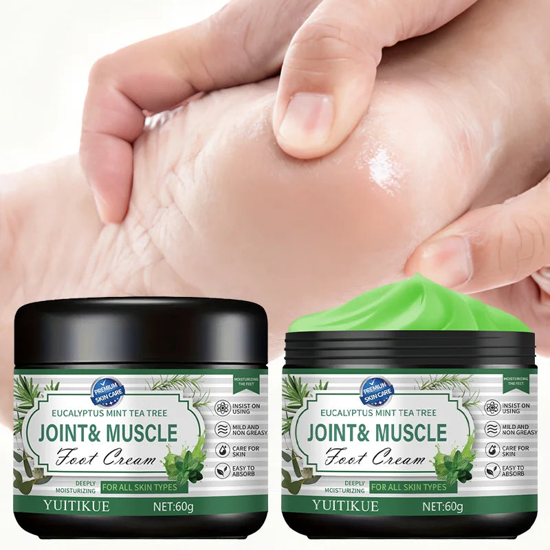 Eucalyptus Mint Tea Tree Foot Cream Moisturizing Muscle Relief 60g
