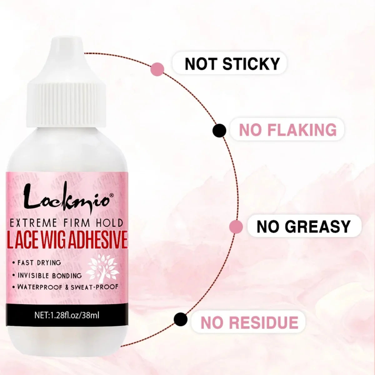 Lace Wig Glue Adhesive and Remover Set with Dual Ended Applicator