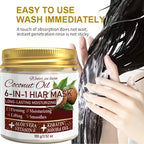 6-in-1 Coconut Hair Mask with Keratin and Jojoba Oil 100g