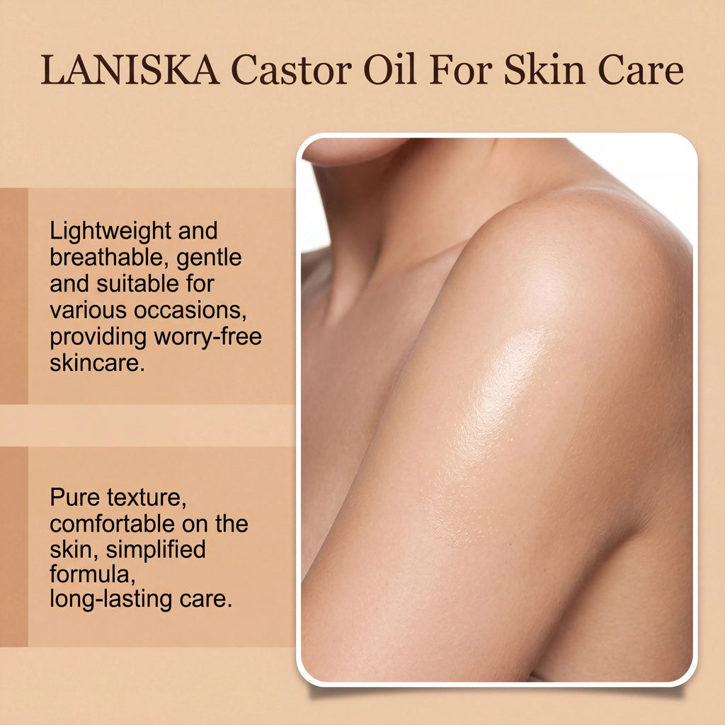Cold Pressed Castor Oil for Skin Hydration and Massage