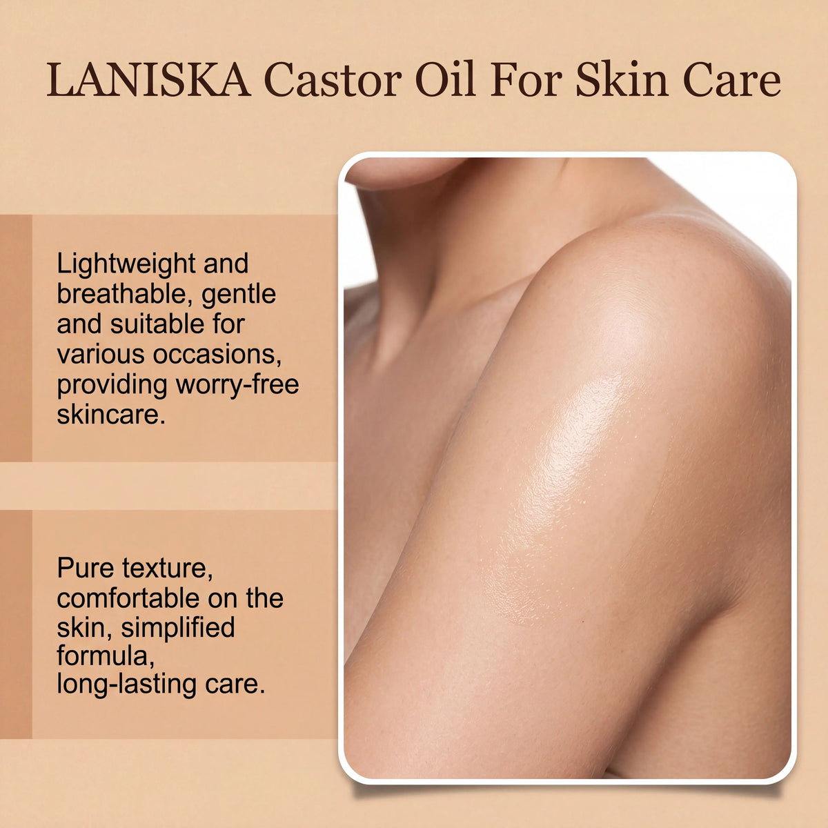 Cold Pressed Castor Oil for Skin Hydration and Massage