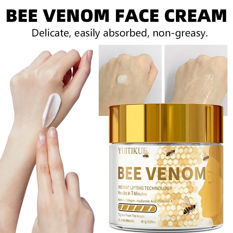 YUITIKUE Bee Venom Face Cream Instant Lifting Anti-Wrinkle Moisturizer - 6