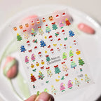 3D Christmas Cartoon Nail Art Stickers