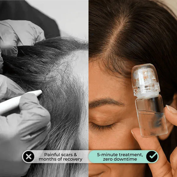 Microneedle Hair Regrowth and Scalp Nourishing Serum Kit