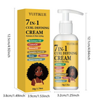 7 in 1 Curl Defining Hair Styling Cream with Rosemary and Castor Oil 50g