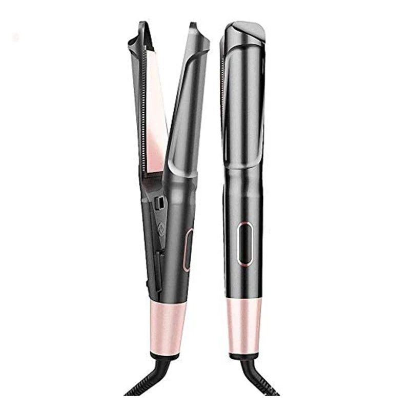 2-in-1 Twisted Hair Straightener and Curling Iron Ceramic Styler