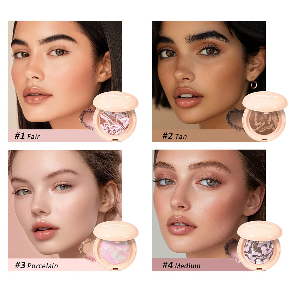 Baked Color Correcting Face Powder Foundation
