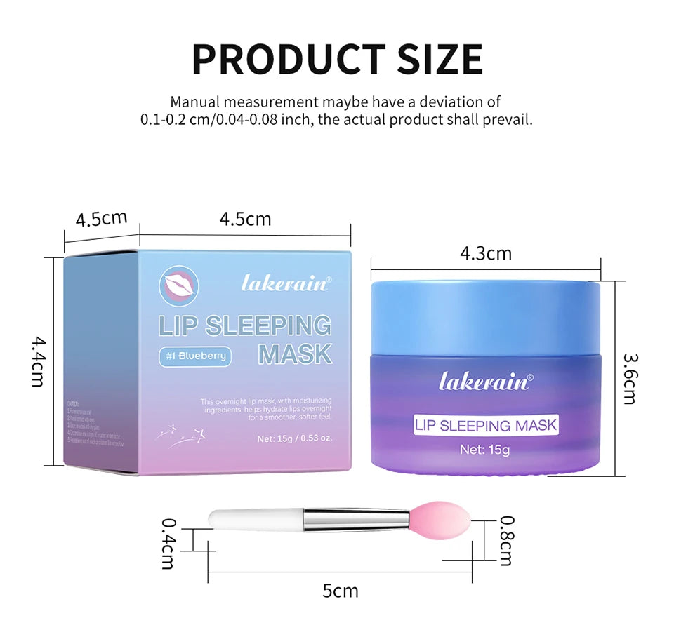 Dual-Color Hydrating Lip Sleeping Mask for Dry Lips